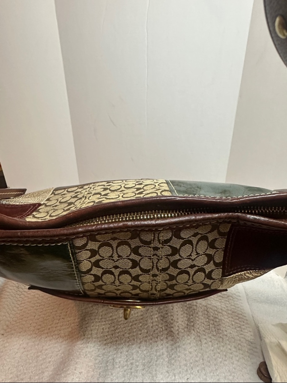 Coach 2007 Multi-Panel Patchwork Leather & Suede bucket Bag - Picture 6 of 12